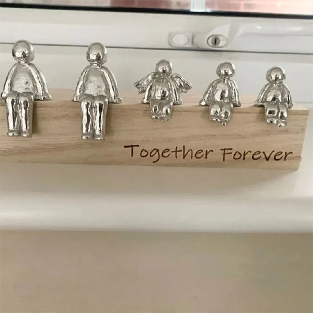 Zeitlose Familienskulptur