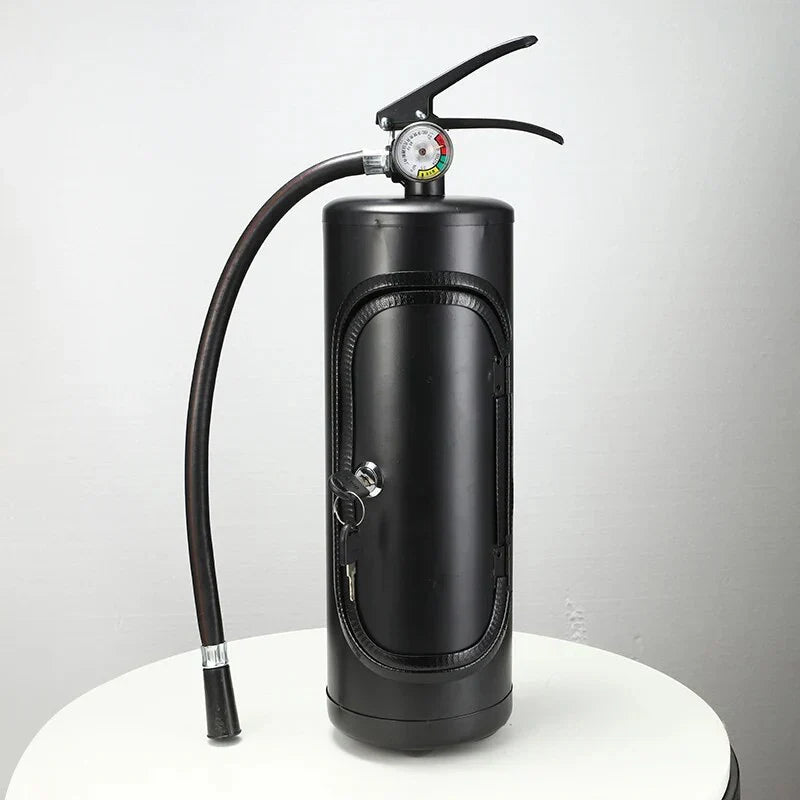 Origineller Stilvoller Flaschenhalter im Feuerlöscher-Design – Praktisch und Dekorativ