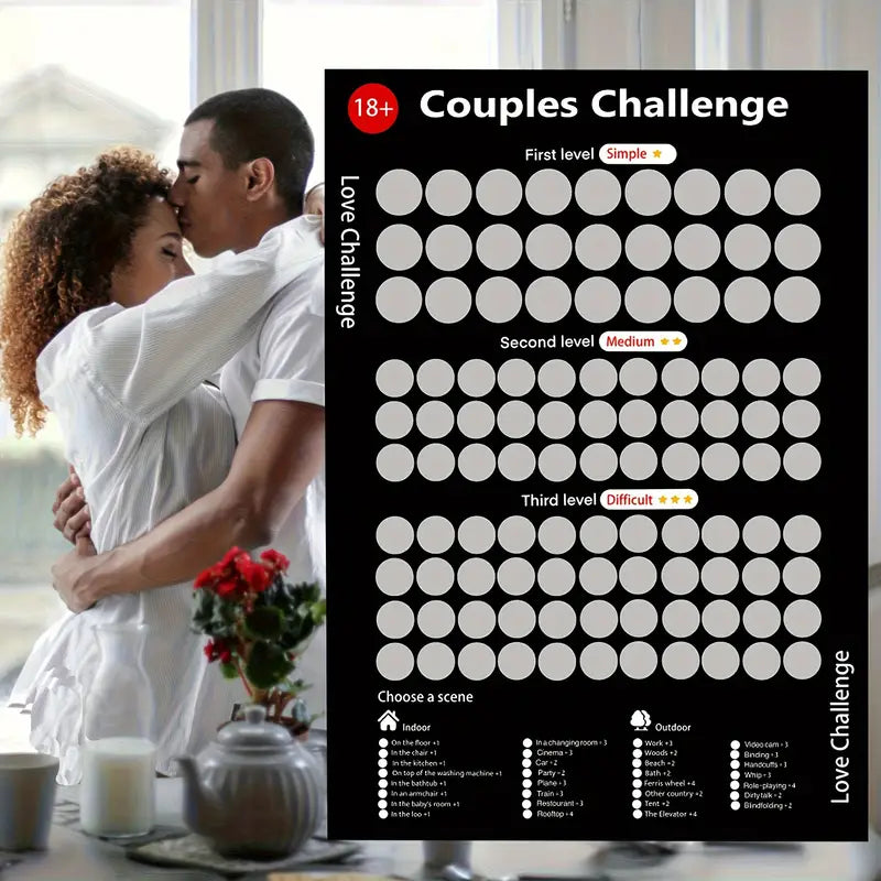 Liebes Challenge Rubbelkarten für Paare