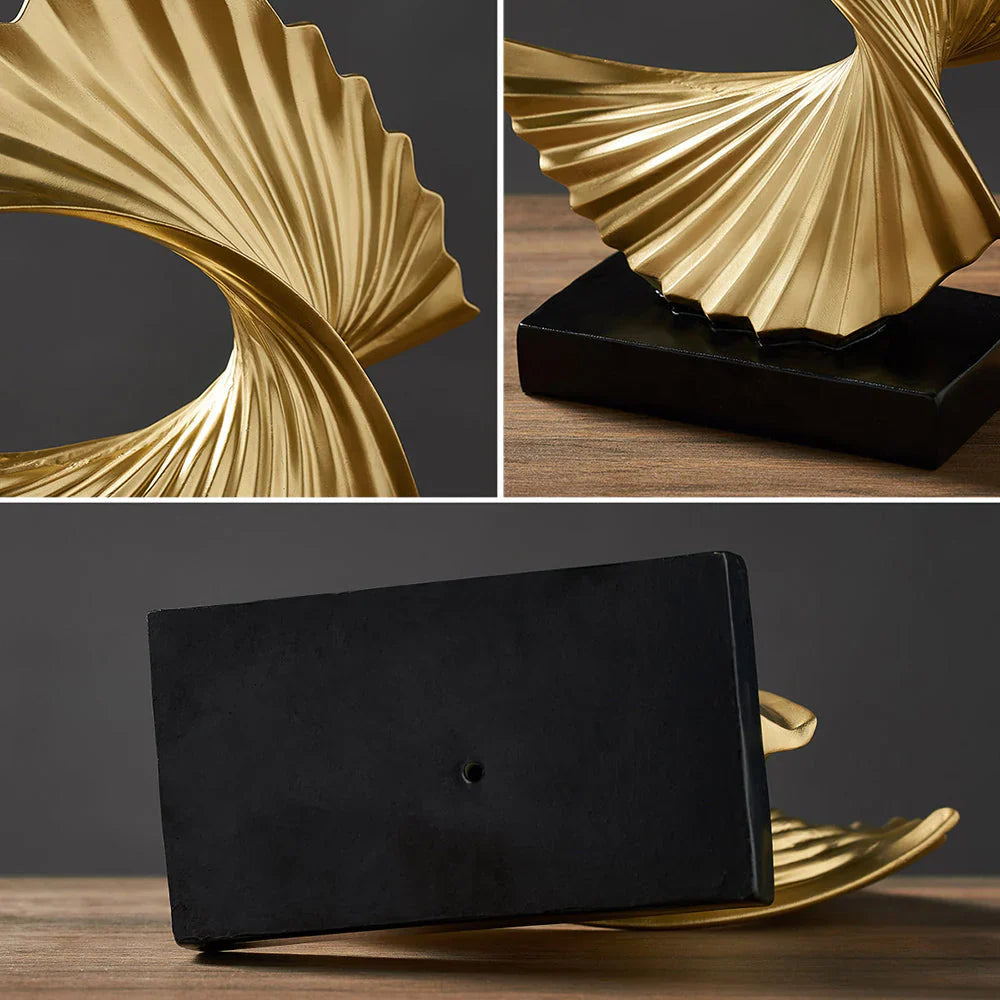 Stilvolle Halbmond-Skulptur – Elegante Mond Deko für Zuhause & Büro