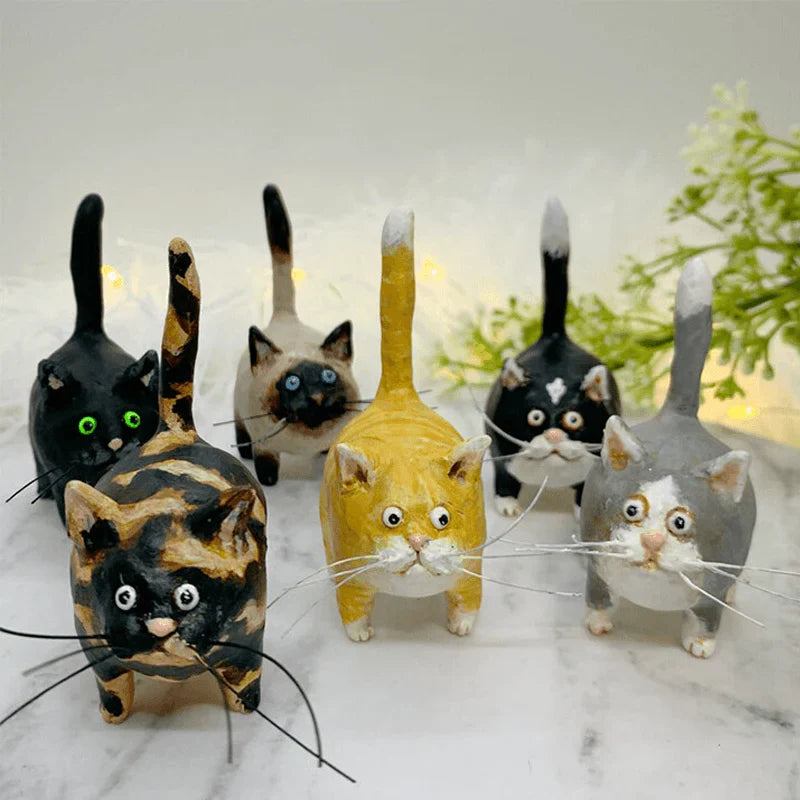 Handgefertigtes Einzigartiges Katzen-Weihnachtsornament