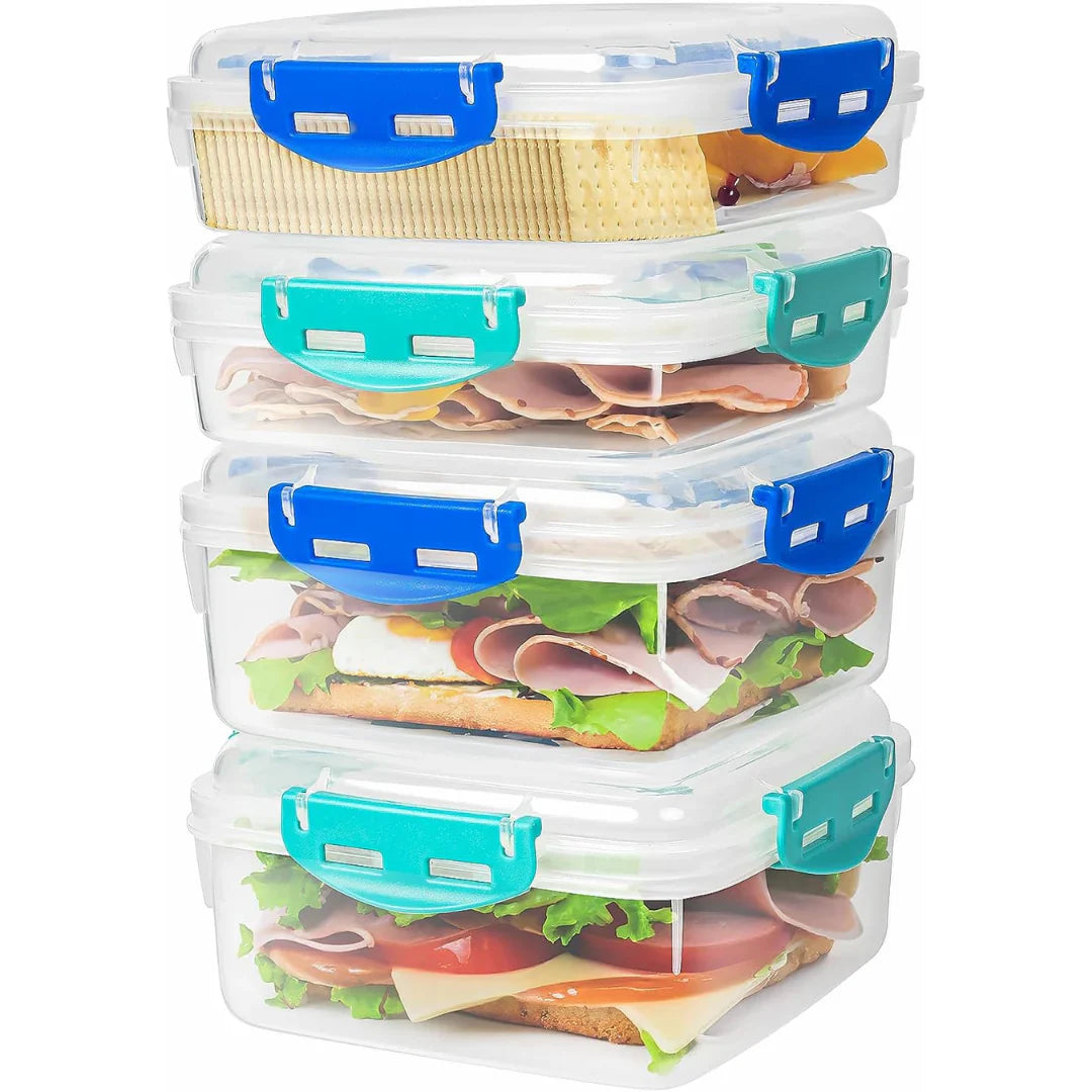 Auslaufsichere Lunchboxen (4er-Set)