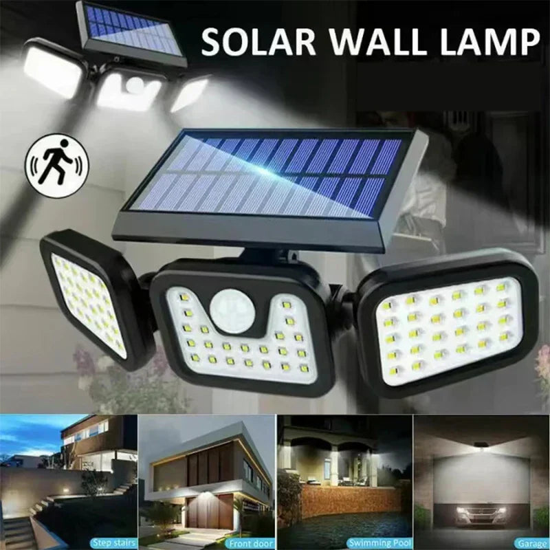 Solarbetriebene Außenwandleuchte