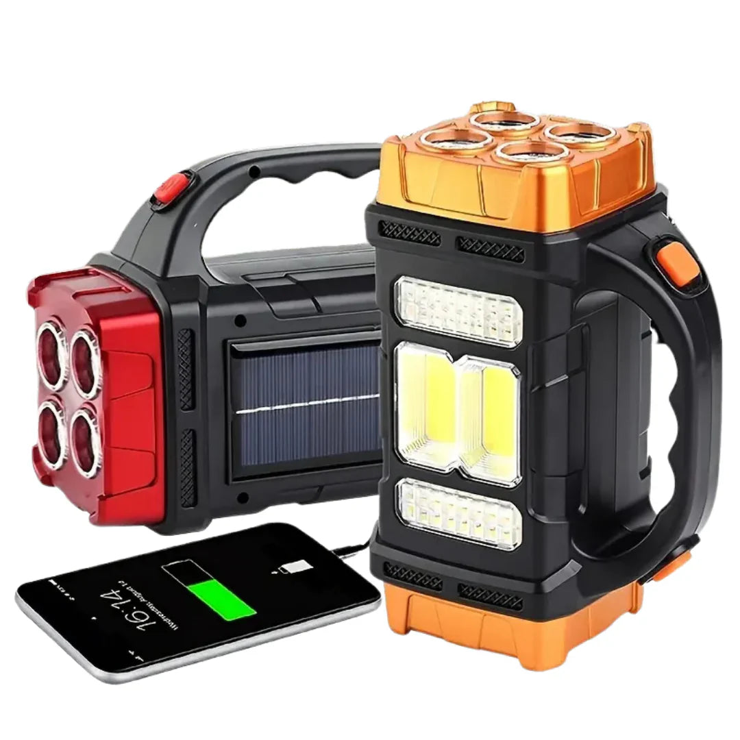 3-in-1 Notfall-Taschenlampe mit USB-Aufladung und Traggriff