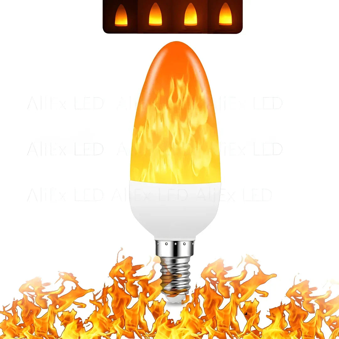 Flammen-Effekt Lampe – 9W LED Glühbirne mit Realistischem Flammenschein