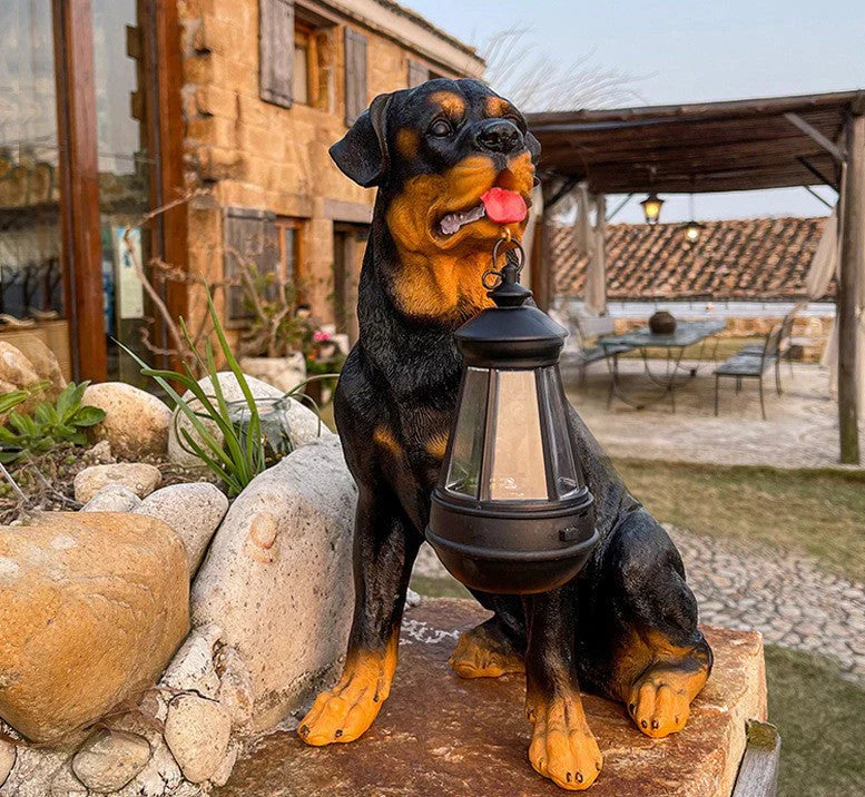 Solar-LED Hundefigur für den Garten