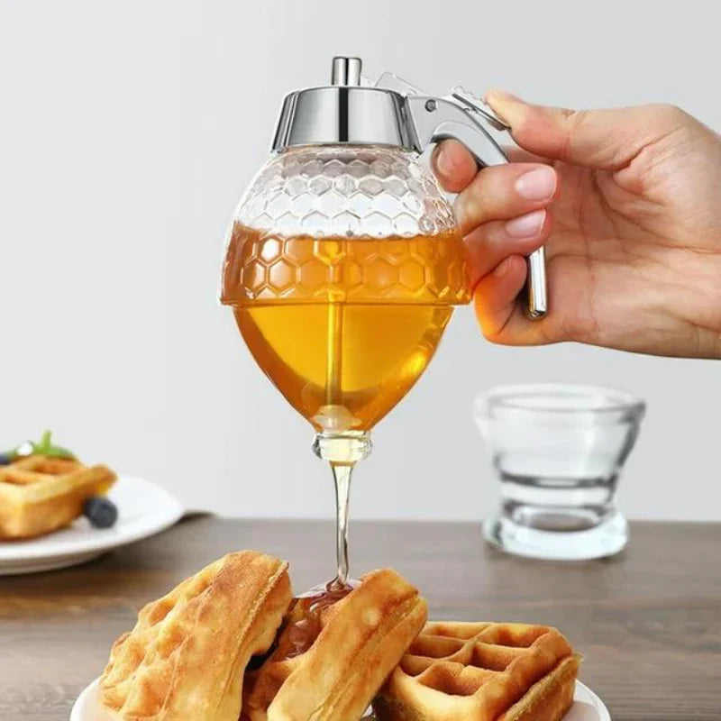 Stilvoller Honigspender mit Tropffreier Technologie – Präzise Dosierung ohne Kleckern