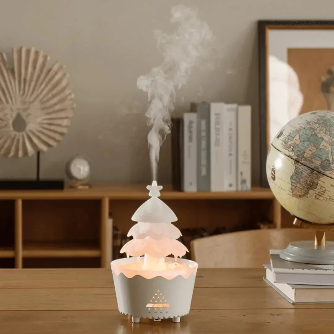 Weihnachtsbaum Aroma Diffuser mit LED-Beleuchtung für Festliche Entspannung