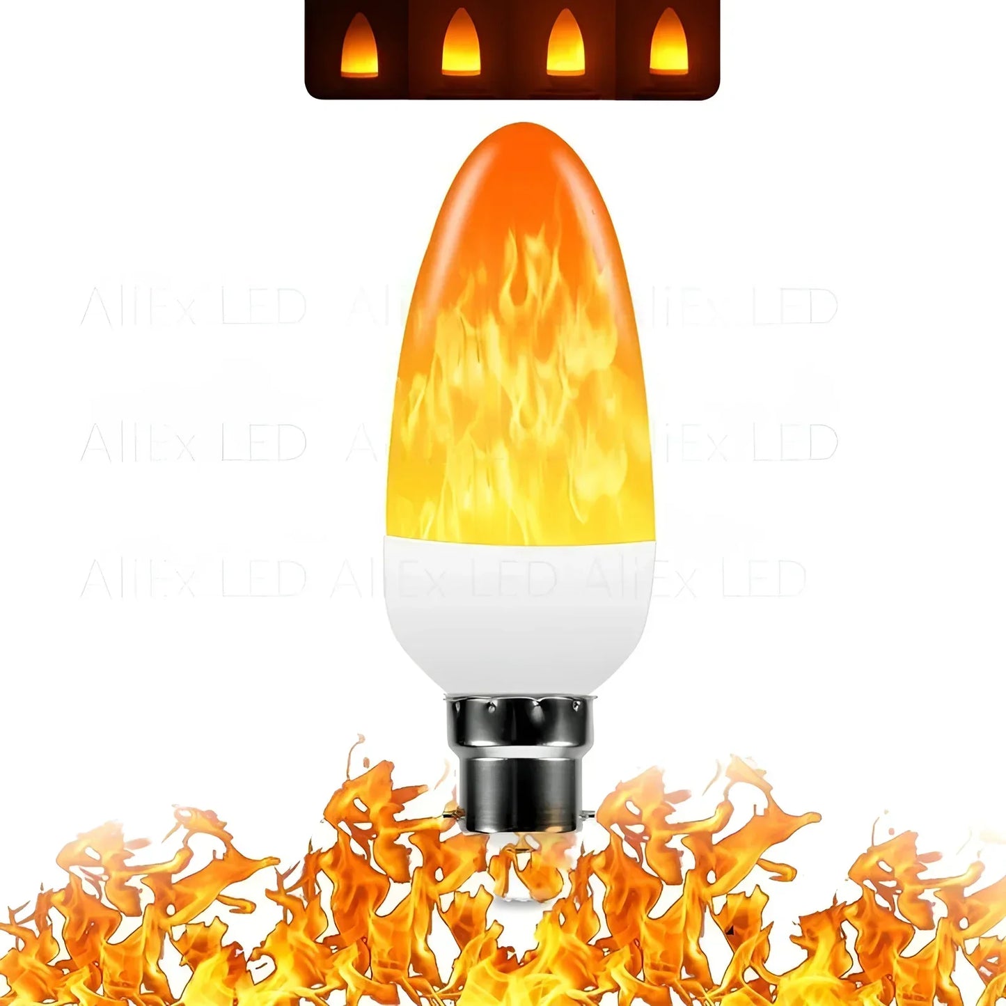 Flammen-Effekt Lampe – 9W LED Glühbirne mit Realistischem Flammenschein