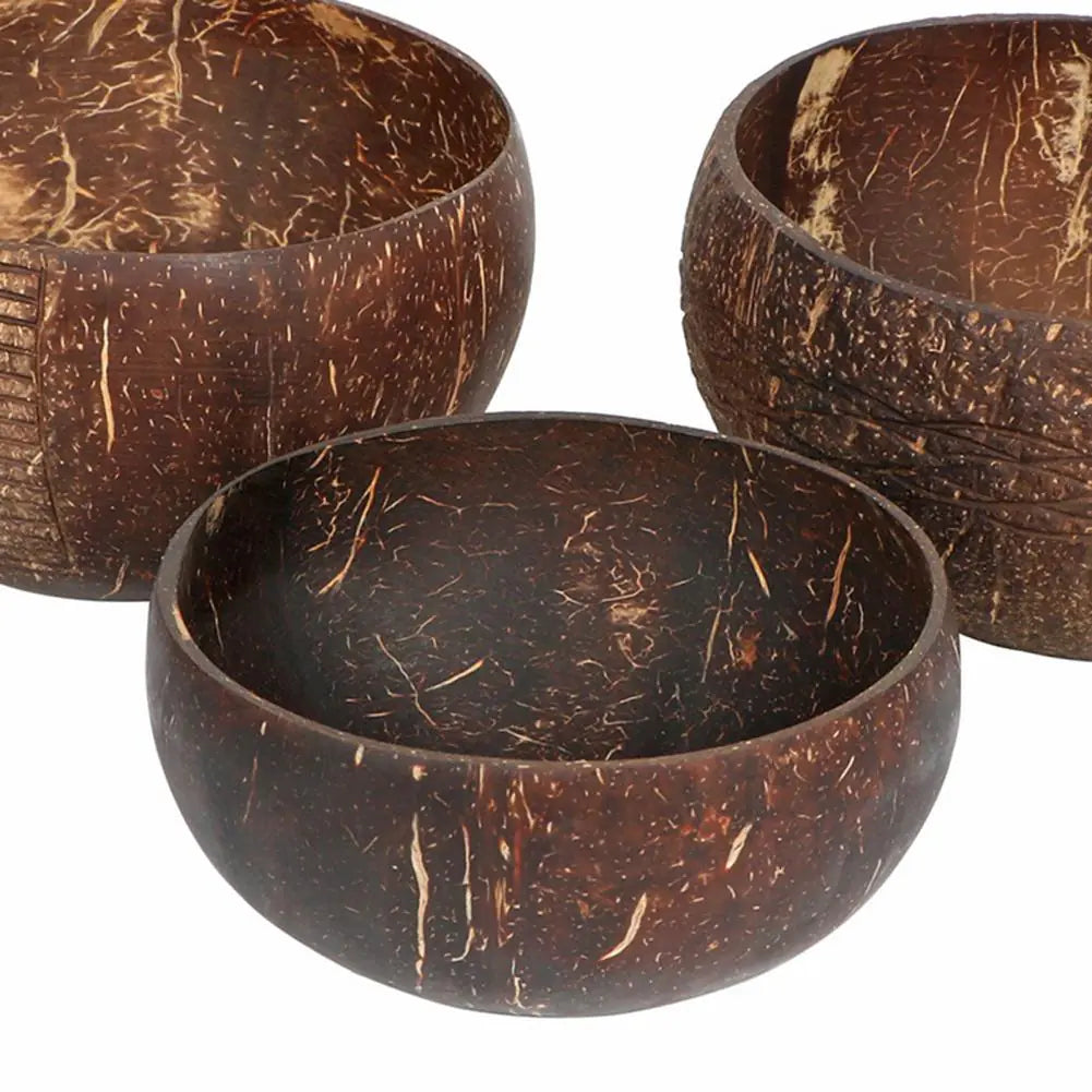 Kokosnuss Schalen Set – Nachhaltige Servierschalen