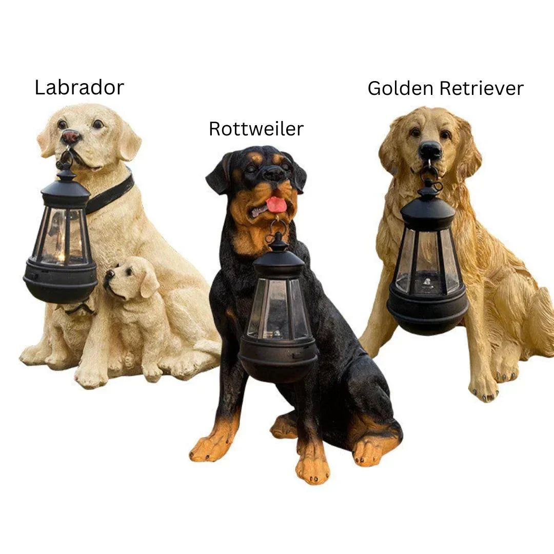 Solar-LED Hundefigur für den Garten