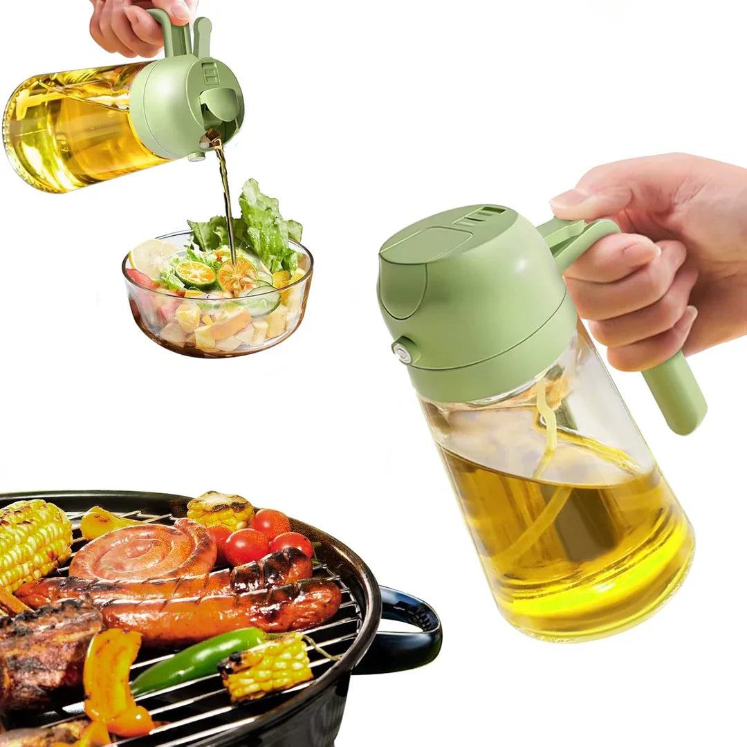 Hochwertiger 2-in-1 Olivenölsprüher