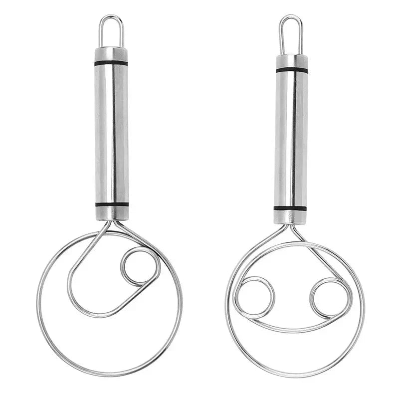 Robuster Edelstahl Danish Dough Whisk – Langlebiges, Ergonomisches Design für Vielseitiges Backen und Kochen