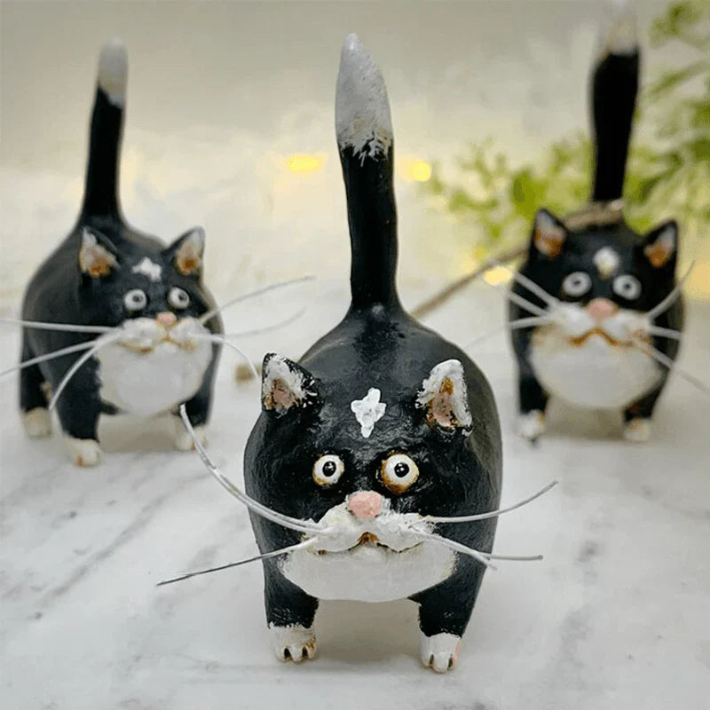 Handgefertigtes Einzigartiges Katzen-Weihnachtsornament