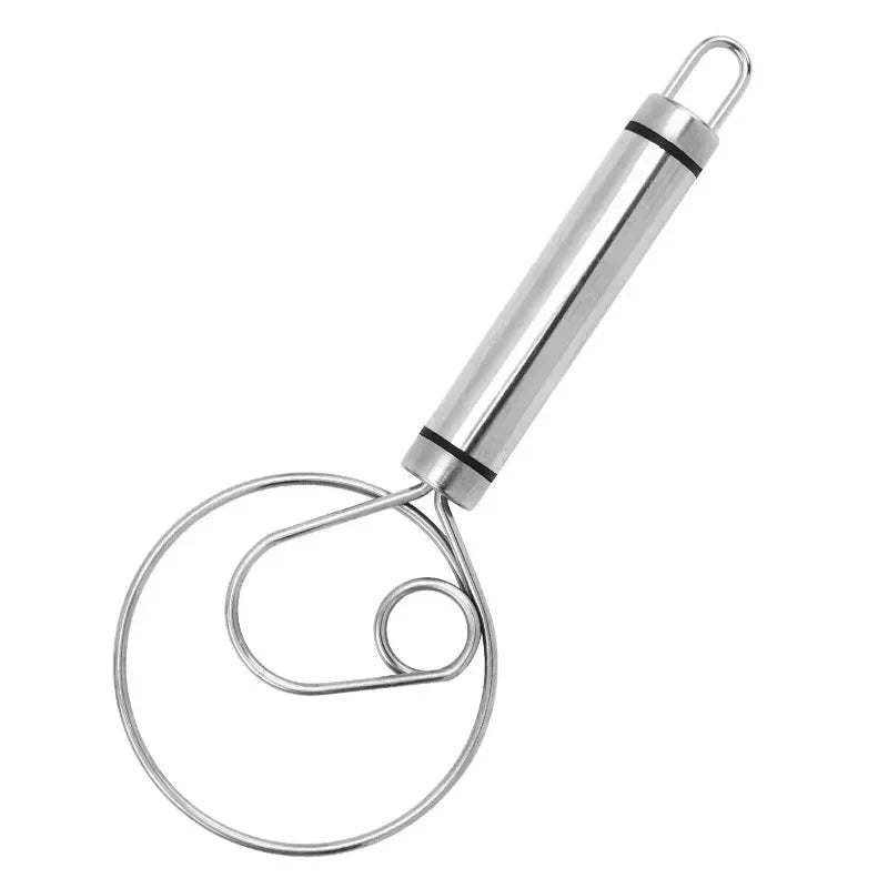 Robuster Edelstahl Danish Dough Whisk – Langlebiges, Ergonomisches Design für Vielseitiges Backen und Kochen