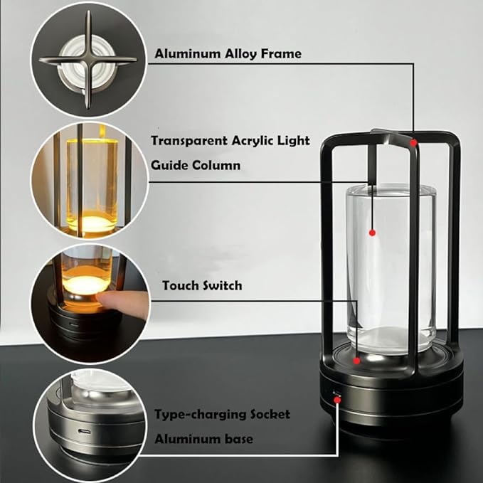 Retro Metall Tischlampe