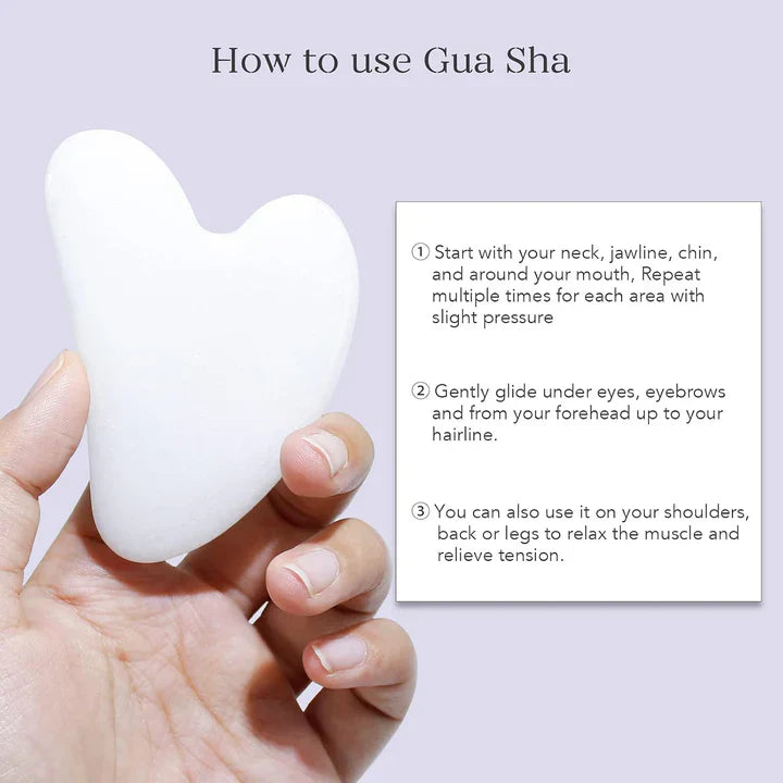 Instant Glow Gua Sha & Jade Roller Set | Für Strahlende Haut Und Natürliche Entspannung