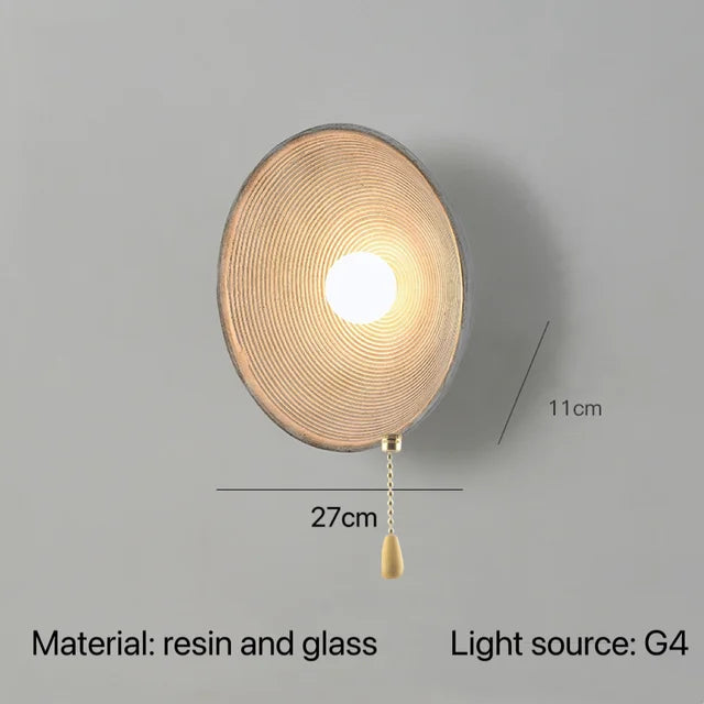 Minimalistische Japanische Wandlampe