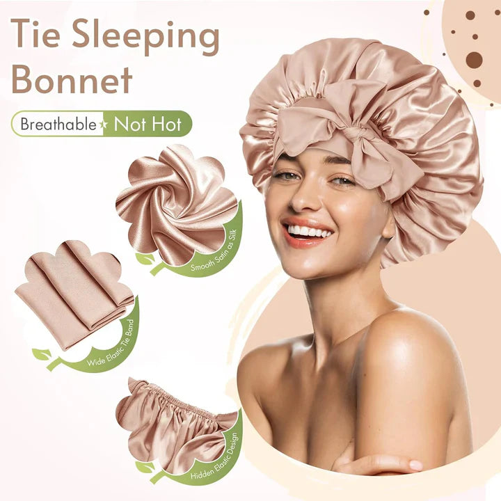 Satinstirnband – Komfortable Schlafmütze Für Damen
