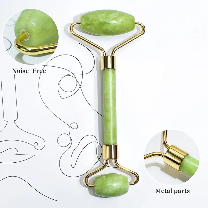 Instant Glow Gua Sha & Jade Roller Set | Für Strahlende Haut Und Natürliche Entspannung