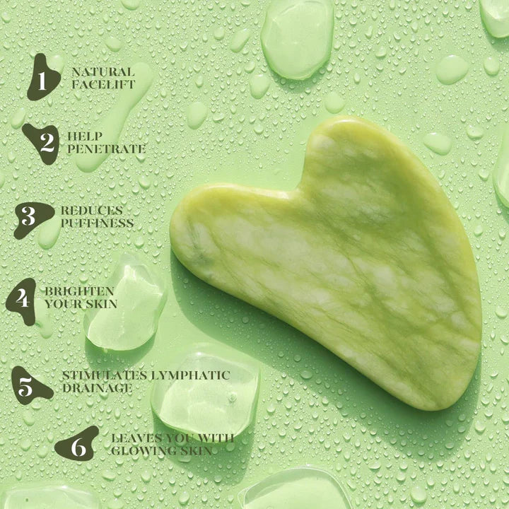 Instant Glow Gua Sha & Jade Roller Set | Für Strahlende Haut Und Natürliche Entspannung
