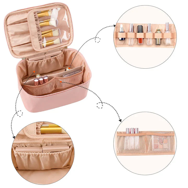 Praktischer Make-Up Organizer Für Reisen | Mit Fächern Und Verteilern