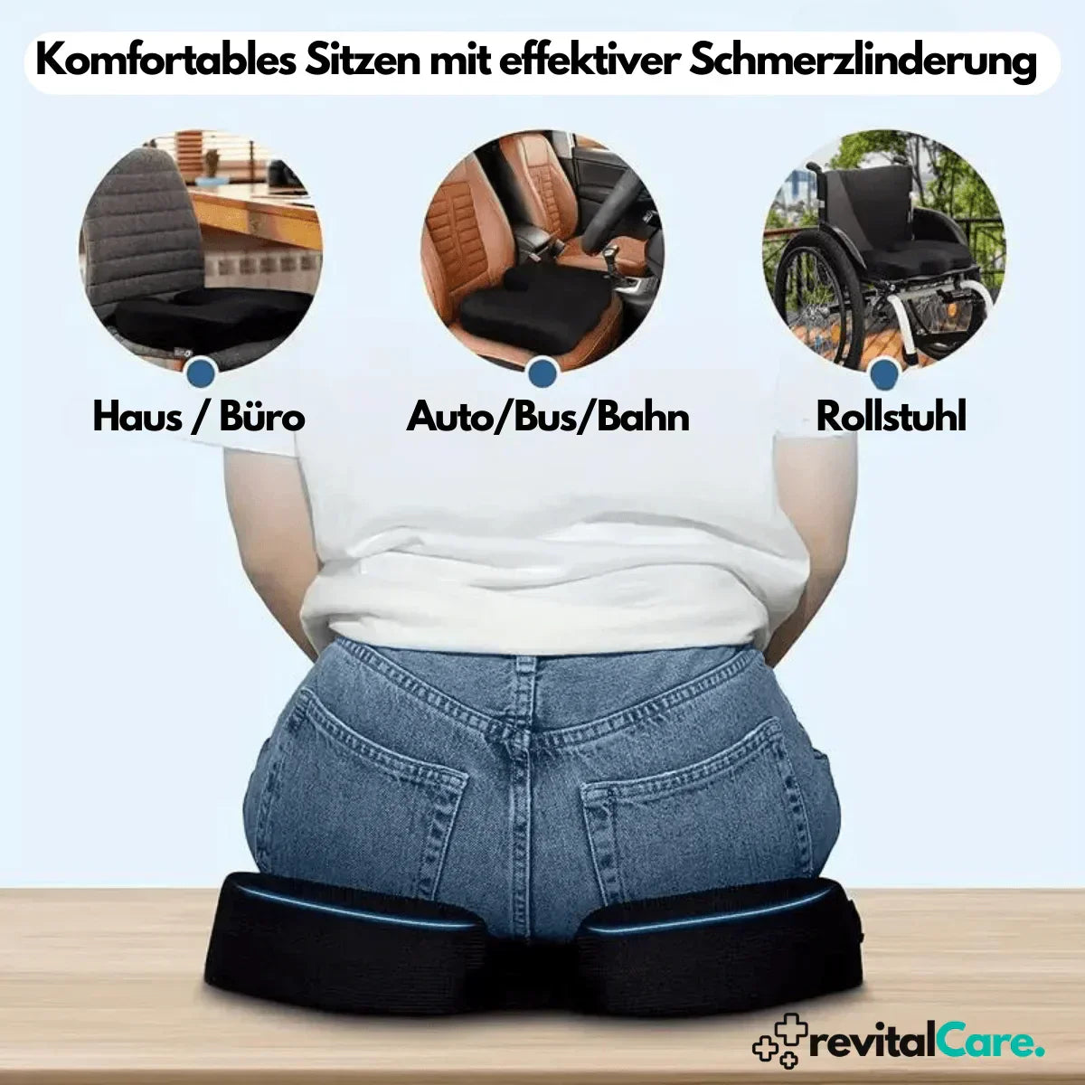 Ergonomisches 4D Komfort Sitzkissen Mit Orthopädischer Unterstützung