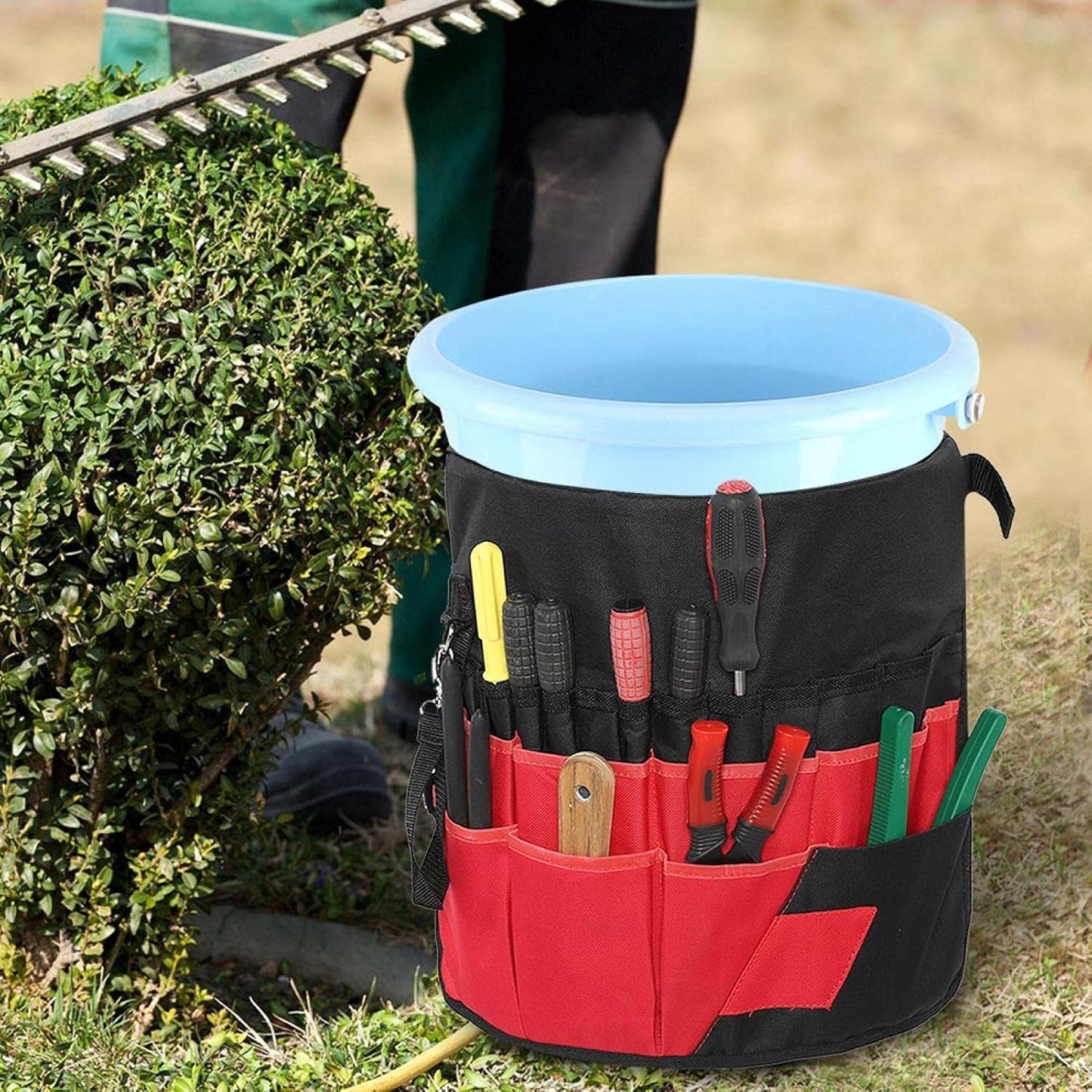 42-Taschen Multifunktionale Gartenwerkzeug-Aufbewahrungstasche – Große Aufbewahrung für Werkzeuge