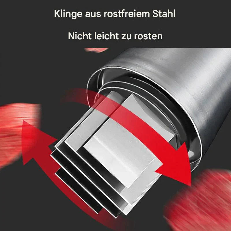 Multifunktionaler Knoblauch und Gemüsehacker – Edelstahl Zerkleinerer für Schnelles Schneiden