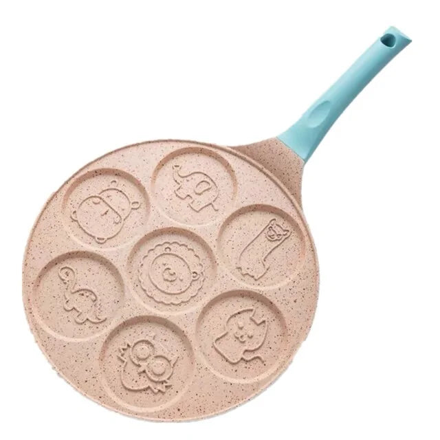 Frühstücksbratpfanne für Kinder – Lustige Pfannkuchen und Spiegelei Formen