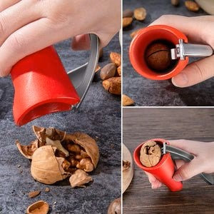 Ergonomischer Nussknacker mit Hebelmechanismus – Robuster Walnuss und Haselnussöffner