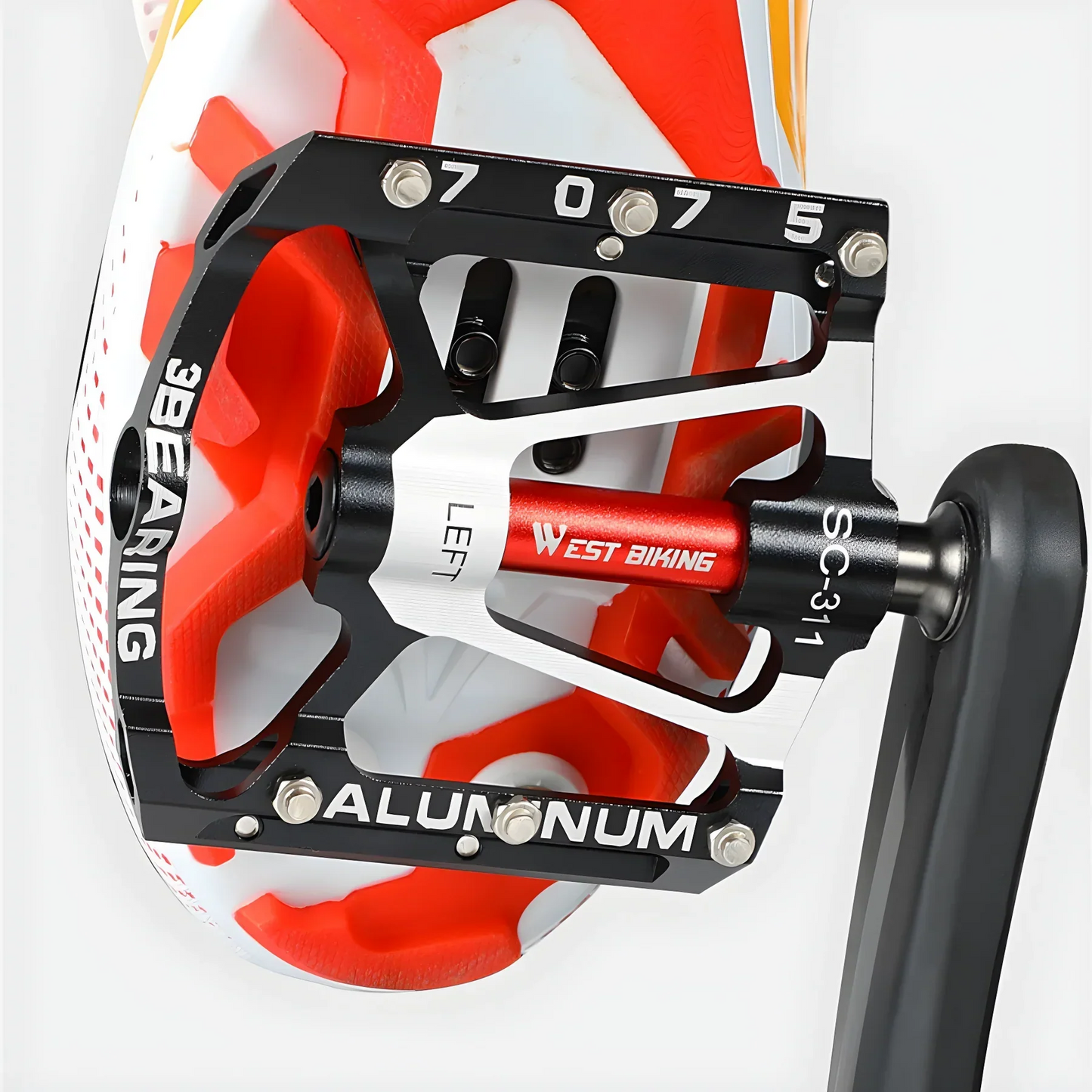 Robuste Leichtmetall Fahrradpedale mit Rutschfestem Grip