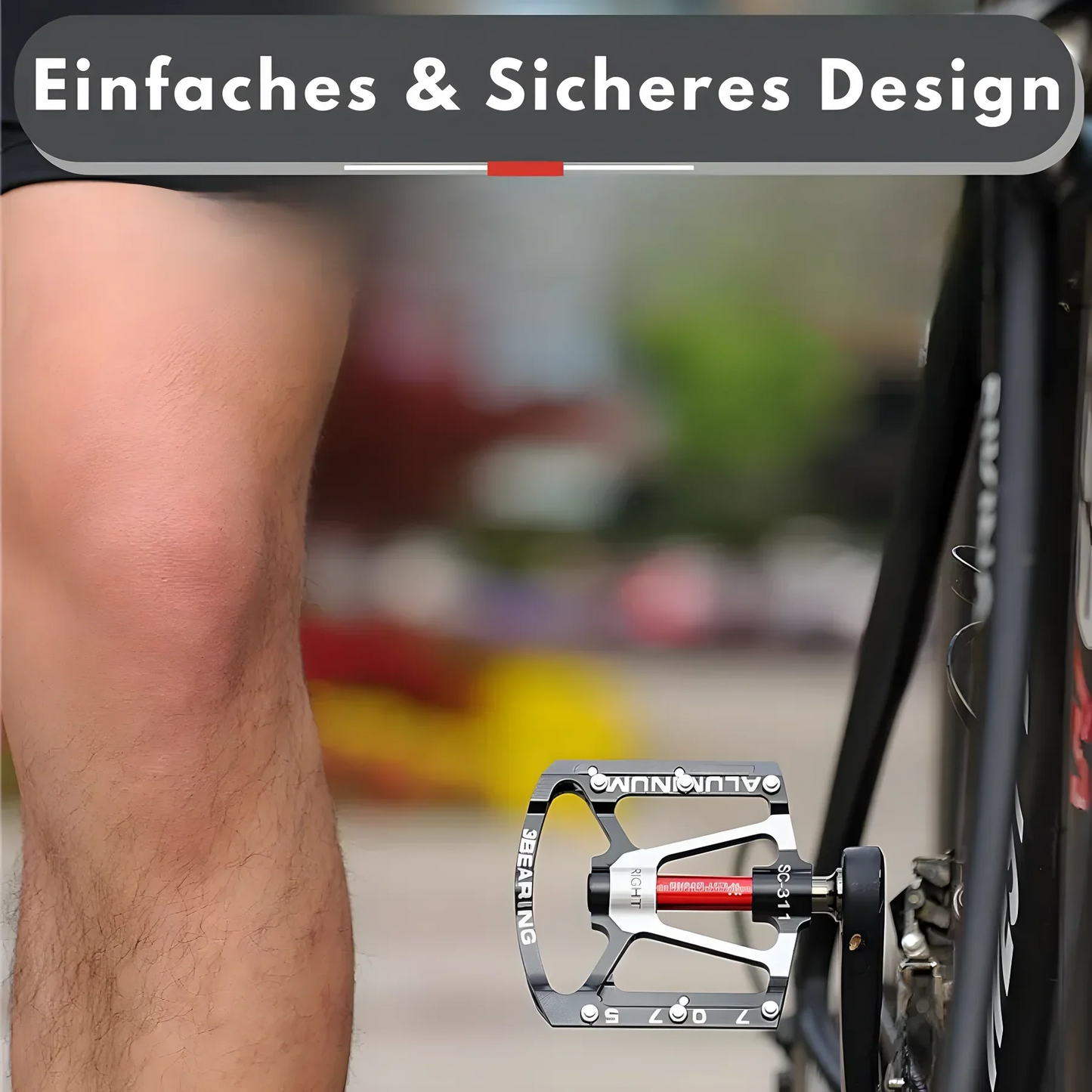 Robuste Leichtmetall Fahrradpedale mit Rutschfestem Grip