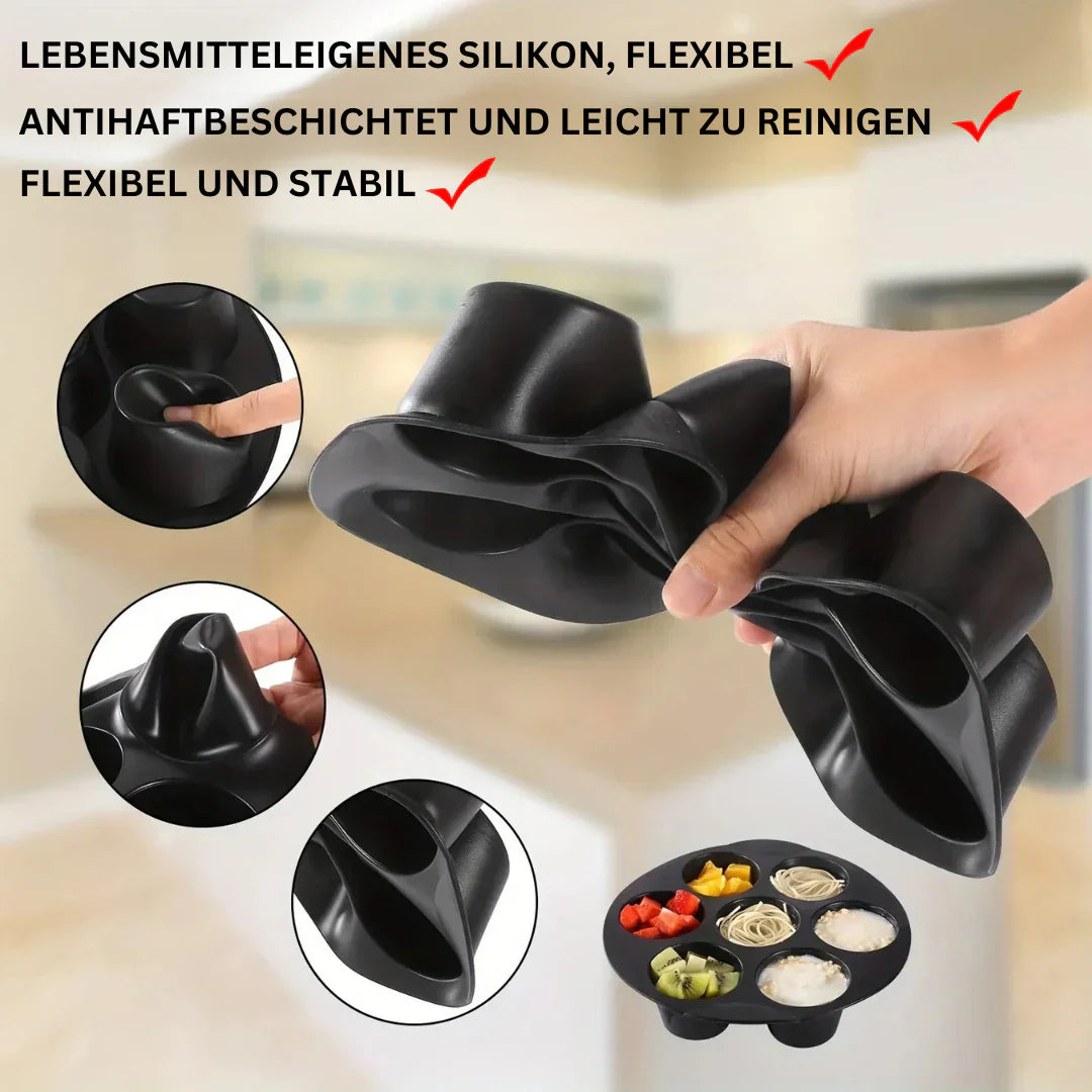 Silikon-Muffinform für Heißluftfritteuse – Antihaft & Flexibel für Muffins, Cupcakes & Snacks