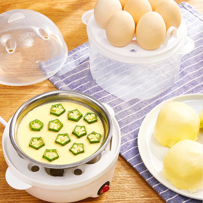 Elektrischer Eierkocher & Dampfgarer – Kompaktes Multifunktionsgerät Für Perfekte Eier Und Gedämpftes Essen