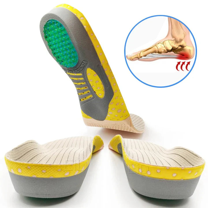 Orthopädische Schuheinlagen für Plattfüße