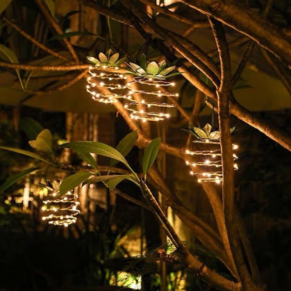 Solarbetriebene Ananas Gartenlampe