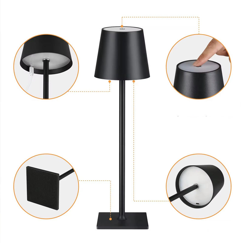Elegante LED-Tischleuchte Mit Akku