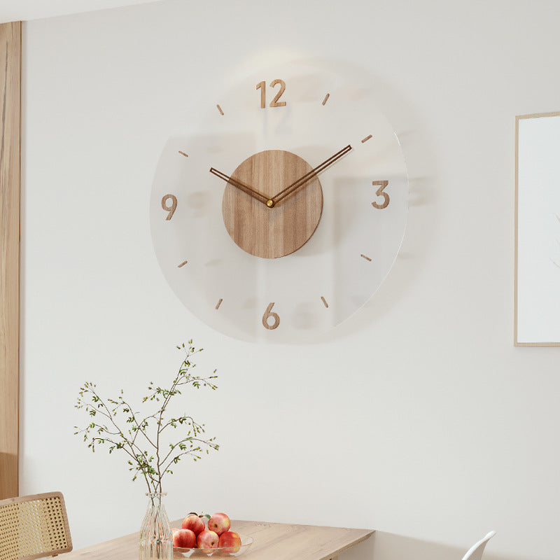 Nordische Design-holzuhr Für Die Wand