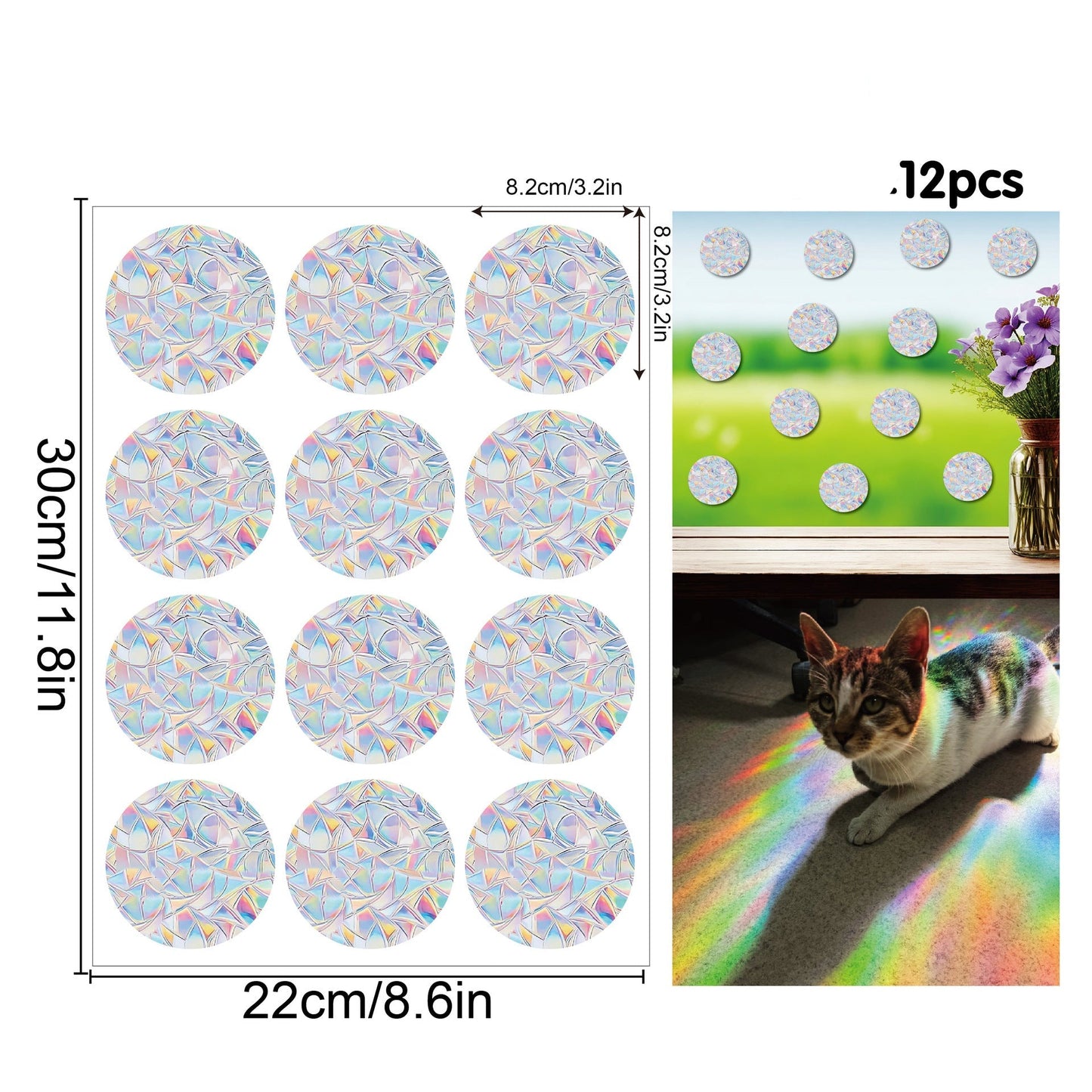 Regenbogen Fenster Sticker