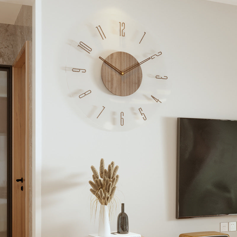 Nordische Design-holzuhr Für Die Wand