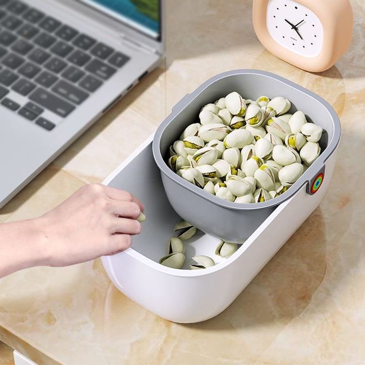 Praktische Snack Schüssel Mit 2 Ebenen