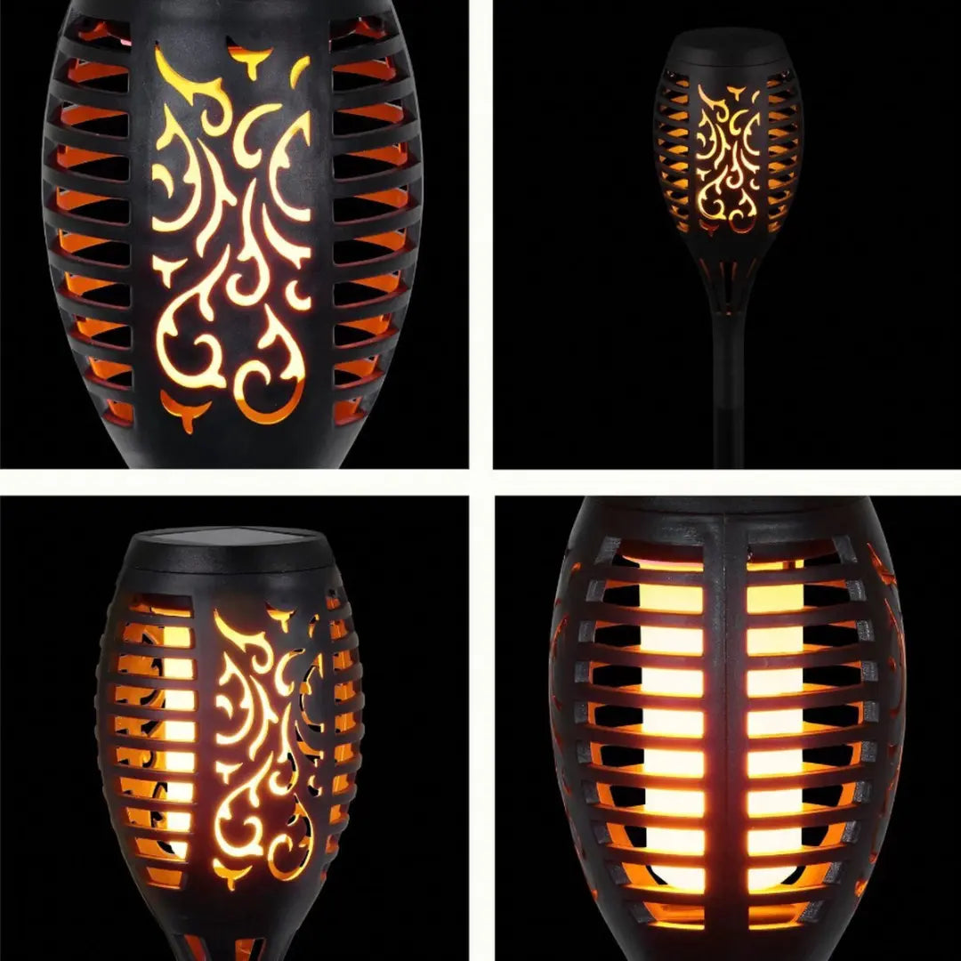 Solarbetriebene LED-Fackeln – SolarFlame Design