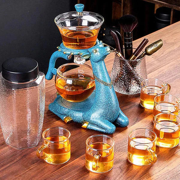 Kunstvolles Teebrenn Set mit Tiere Design – Exklusives Tea Brewer für einen Stilvollen Teetrinkgenuss