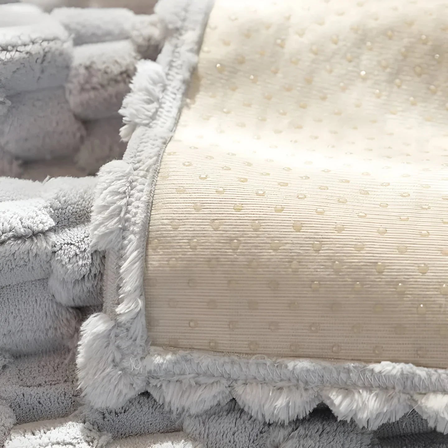 Luxuriöser Samt-Sofabezug mit Strukturmuster