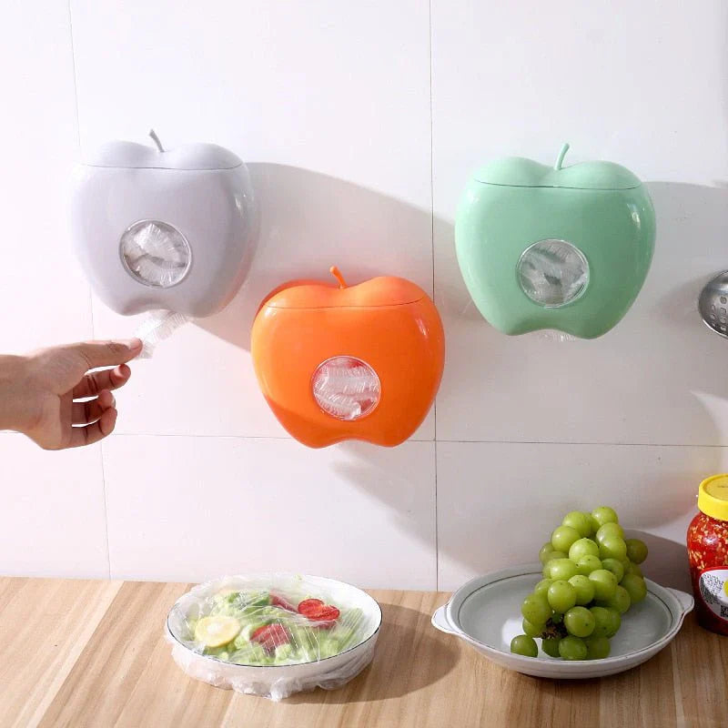 Reißfeste Frischhaltefolie mit Apfel-Halter – Praktischer Folienspender