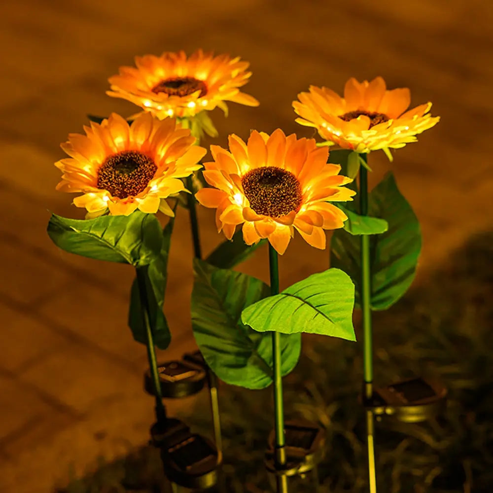 Wasserdichte Solar-Sonnenblumenlampe für Garten & Terrasse