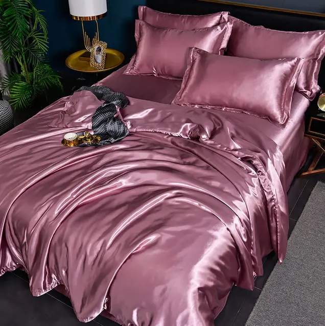 Premium Uni-Satin-Bettwäsche