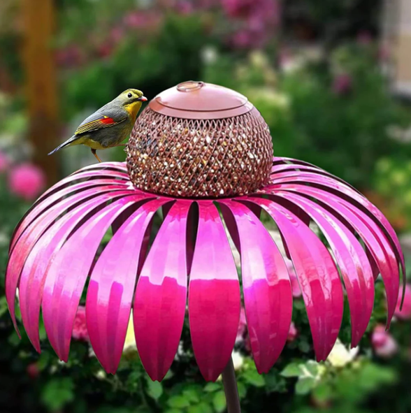 Vogelfutter Station Im Blumen- Design