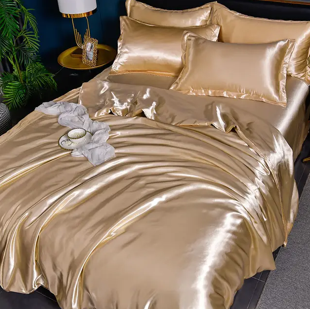 Premium Uni-Satin-Bettwäsche